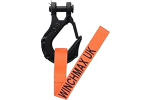‎WINCHMAX WINCHMAX Windenhaken. 3/8 Zoll taktischer Gabelkopfhaken, geschmiedeter G70-Stahl. Geeignet für Winden bis 14000lb
