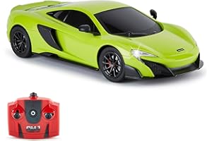 CMJ RC Cars™ McLaren 675LT oficjalnie licencjonowany zdalnie sterowany samochód światła robocze w skali 1:18, 2,4 GHz, zielony
