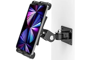 Padwa Lifestyle Uchwyt ścienny na tablet, tablet z regulowanym kątem, uchwyt samochodowy na iPad/iPad Mini, Galaxy Tab i wszystkie ekrany o przekątnej ekranu 4,7-12,9"