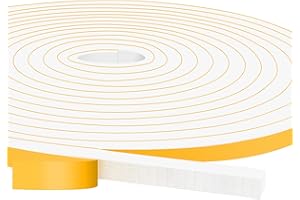 YIMIKI Türdichtung Selbstklebend für Türen Fenster 10mm(B) x 6mm(D) Lärm Schalldämmung Wasserdicht Schaum Dichtung Abdichtungsband, Fensterdichtung Selbstklebend mit Hoher Dichte Gesamt 10M lang