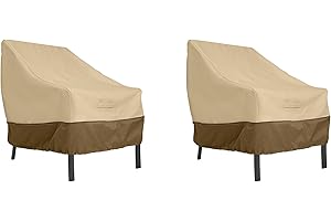 Classic Accessories Veranda Gartenstuhlbezug, wasserabweisend, 96 cm, 2 Stück