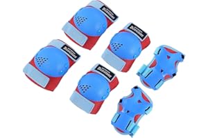 BOSONER Niños/Niños Rodilleras Coderas Protectores Conjunto de equipo de protección para patines Ciclismo BMX Bicicleta Monopatín Patines en línea