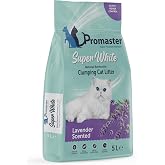Promaster S&uuml;per Beyaz Doğal Bentonit Topaklanan Kedi Kumu Lavanta Kokulu 5 LT