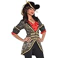 amscan (PKT) (840535-55) Adult Ladies Pirate Jacket (Standard)