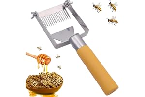 ETOFIXEE Imkergabel, Bienen Entdeckelungsgabel, Edelstahl Imker Zubehör, Honig Pflücken Honiggabel Schneiden， Bienen Gabel Honig Kamm, Bienen Gabel Honig Kamm Für Imker (A)