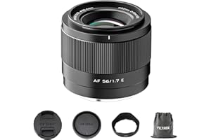 VILTROX 56mm F1.7 f/1.7 AF-Objektiv für Sony E-Mount, APS-C-Festbrennweitenobjektiv mit großer Blende, kompatibel mit Sony E-Mount-Kameras Alpha a7cr a7cii a7c a6700 zv-e100 a6600 a6400 a7iv a7iii