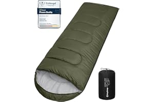 KingCamp Sac de Couchage Adulte et Enfant Sac de Couchage Compact Ultra Leger 3 Saisons Connectable pour Double Duvet Grand Froid pour Camping Hiking Trekking Randonnée Voyage Extérieur