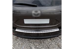 ‎TUNING-ART tuning-art L311 Edelstahl Ladekantenschutz für Mazda CX-5 2 2017-5 Jahre Garantie, Farbe:Silber