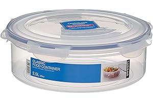 LOCKNLOCK HPL952 rund Container, Kunststoff, klar, 2,5 Liter ø245×86.5 mm