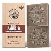 Viking Revolution - Natural Body Soap - Sandalwood Soap - Natural Soap with Cold Pressed Essential Oils - Soap for Men with C