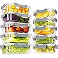 S SALIENT Glass Food Storage Containers with Lids,20 Pieces Glass Storage Container sets,Meal Prep Container,Airtight Glass Lunch Containers,Leakproof,BPA Free(10 lids & 10 Containers)