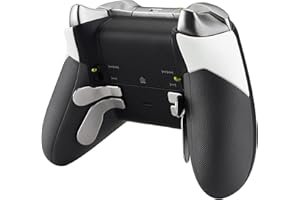 eXtremeRate Coque pour Xbox One Elite Manette,Coque Controller Poignée Grip Antidérapante pour Xbox One Elite (Modèle 1698),Blanc