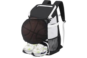 KINGSLONG Sac à Dos de Baseball pour Jeunes et Adultes avec Compartiment à Chaussures, Sac Softaball étanche pour Le Baseball, équipement de Basket-Ball, Gant Externe et Porte-Casque