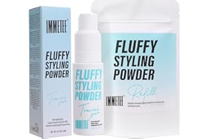 immetee Poudre Texturisante, Texture & Volume pour Hommes et Femmes, Soin Volumateur Racines et Coiffage pour Tous Types de Cheveux, Avec Recharge Écologique (Poudre de Coiffage 40g, Bois de cèdre)