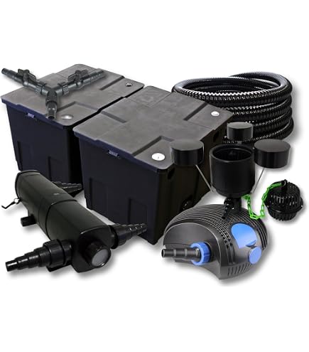 Kit Filtration Bassin Wiltec 90000L - Filtre Biologique CBF-350C + Pompe 10000L/h + UV 36W