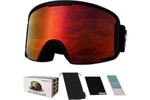 OUTDOORSPARTA Occhiali da sci adulti - Casco compatibile Occhiali da sci per gli uomini e le donne