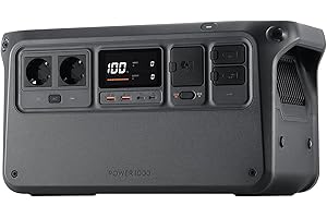 DJI Power 1000 generatore di corrente portatile, centrale elettrica portatile, batteria LFP da 1024 Wh, ricarica rapida in 70 min, uscita stabile da 2200 W, power station silenziosa