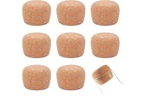 OLYCRAFT 8 pz Tappi di Sughero In Legno 40~53mm Tappi di Sughero Conici In Legno Tappo per Bottiglie Coperchio di sostituzione della bottiglia per Bottiglie Tappo 35mm di Spessore