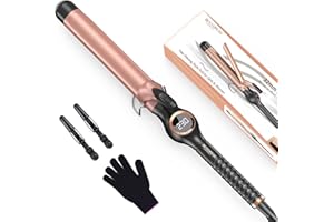 Arricciacapelli da 32 mm BESTOPE PRO, Ferro Arricciacapelli per Ricci Grandi, Ferro Capelli con Scelta di Temperature, Arricciacapelli a Riscaldamento Rapido, Ferro per Capelli con Ampio Display LCD