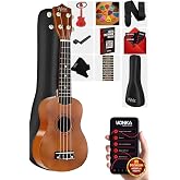 Midex UKX-233M Kahverengi Concert Ukulele, Askı, &Ccedil;anta, Metod, Pena