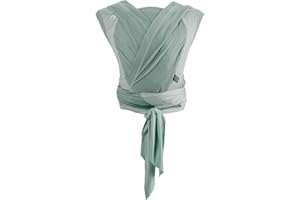 Chicco Boppy ComfyHug - Fascia per neonati ergonomica da 2,5 kg, zaino facile da usare e comodo, orientato verso i genitori, imbracatura regolabile, supporto testa e collo, verde