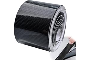 KMANGMAN 1 Rouleau Covering Carbone de Voiture,5D Film Covering Voiture,Carbone Adhésif,Autocollant Carbone,pour Voiture,Moto,Vélo,Les Meubles Décoration(5cm*5m,Noir)