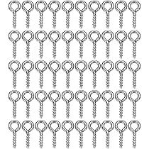 100 Viti Occhiello Autofilettanti 29mm - Acciaio Nichelato | Per Legno, Sughero, Fai-da-te - Foto 12