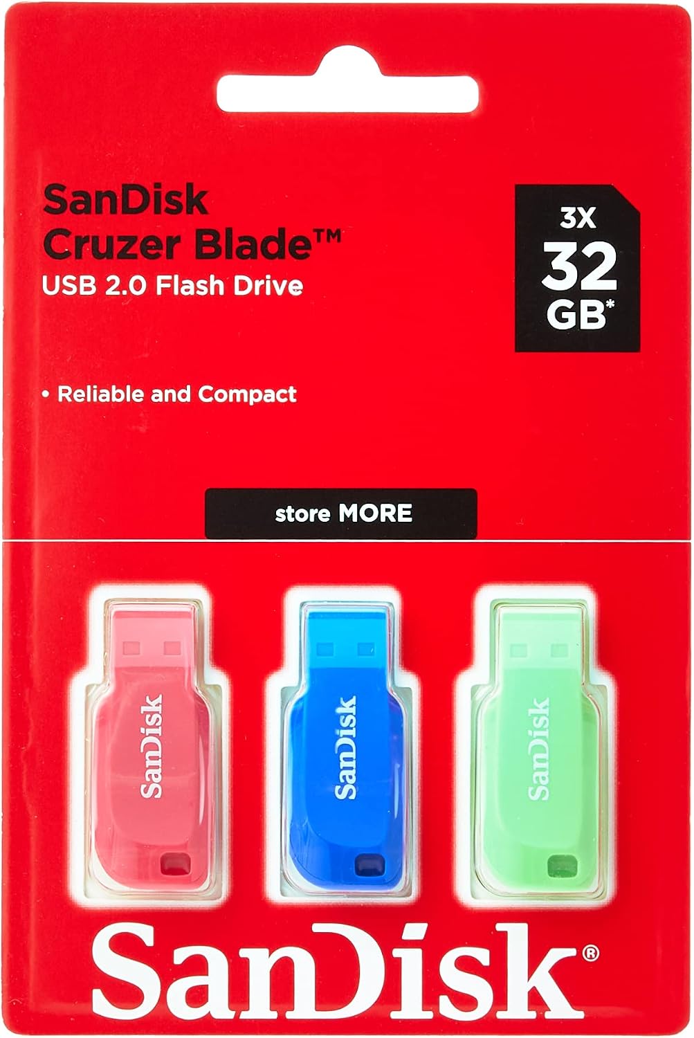Faut-il Acheter le SanDisk 32GB Cruzer Blade USB Flash Drive Blu (Sélection) ? Notre Avis