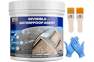 XFCA Transparente Wasserdichte Beschichtung, 500g Dichtungsmasse Wasserdicht, Flüssige Unsichtbare Dichtmasse Wasserdicht, Leck Wasserdichter, für Dach, Wand, Badezimmer, Innen und Außen