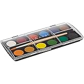 Adel Suluboya, 12 Renk, 24 mm Tablet, Canlı ve Parlak Renkler, Fır&ccedil;a İ&ccedil;erir