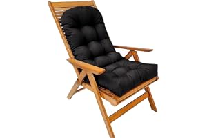 Gungstolsdynor Hög Rygg, Adirondack Stolsdyna, Gungstolsdyna med Hög Rygg, Tjocka Tuftade Tjocka Utomhussittdynor för Trädgår