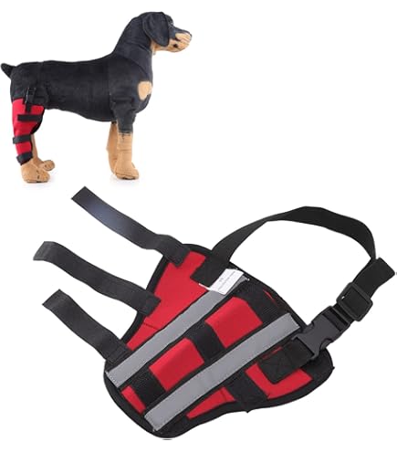HYTROVE Hunde Beinbandage - Verstellbarer Knieschützer Für Verletzte Hunde