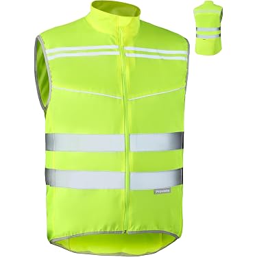 Blouson Sport Réfléchissant Homme Imperméable Coupe-Vent - Veste Running Randonnée Vélo Cyclisme Sécurité