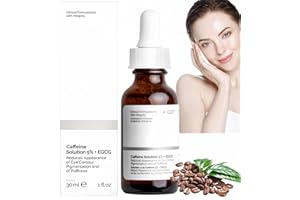 RUOJIAR Caffeine Solution 5% + Egcg,Anti Wrinkle Serum,Caffeine Eye Serum,Brightening Serum,Under Eye Cream for Reduce Circles and Puffy Eyes,Face Serum for Women,Eye Cream for Anti Aging,Eye Bags Removal