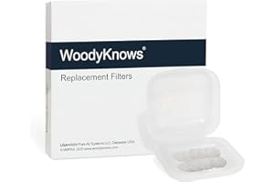 ‎WOODYKNOWS Ersatzfilter von WoodyKnows Super-Defense-Nasenfiltern (Rund, L, 24 Stück)