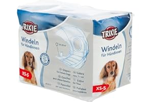 Couches pour chiennes TRIXIE, XS-S tour de taille 20-28 cm, 12 pièces, 23631
