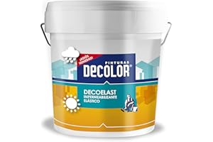 PINTURAS DECOLOR - Deco-Elast. Revestimiento impermeabilizante elástico para Terrazas, Cubiertas, Tejados, Etc.750 ml Rojo