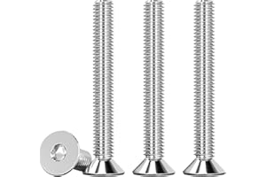 Drenky 25 sztuk śrub z łbem stożkowym M5 X 45 mm stal szlachetna V2A VA A2 śruba z łbem sześciokątnym DIN 7991 / ISO 10642 śruby z łbem stożkowym nierdzewne srebrne śruby maszynowe metryczny gwint