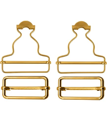 Mediac 2 Boucles Salopette 25mm Couleur Bronze - Accessoires Couture Robuste