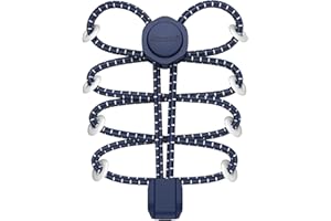 HOMAR Elastic No Tie Shoe Laces Strech Tieless Reflective Shoelaces with 8 Colors for Kids Adults Trainers One Size Fits All No Tie Shoe Strings for Sneakers Boots Casual Shoes