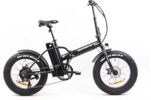 F.lli Schiano E-Boss, Bicicleta Electrica Plegable, 20", Batería 36V 10.4Ah Extraíble, Motor 250W 40Nm, Bici Electrica Urbana, Unisex Adulto, Negra