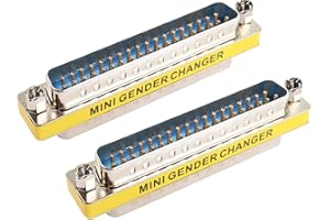 MEIRIYFA DB37 Lot de 2 câbles série D-SUB 37 broches mâle vers mâle pour changer de genre VGA