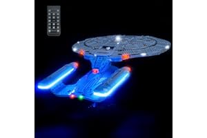 LocoLee Licht Kompatibel mit Lego 10356 U.S.S. Enterprise NCC-1701-D Scene (Kein - Lego-Set) Fernbedienung Dekorative Beleuchtung Set Compatible with Lego Icons 10356