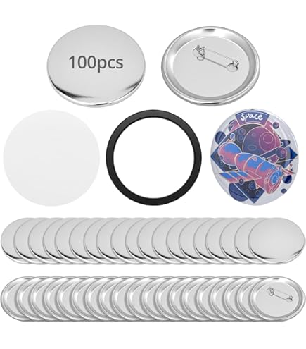 100 stuks 58 mm lege knop buttons - doe-het-zelf handwerk