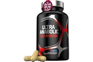 INSYNERGY LABS Booster de Testostérone pour Homme – ULTRA ANABOLIC, Formule Renforcée pour la Testostérone, la Musculation, l’Énergie & la Libido – Complément Végan au Magnésium et Zinc, 90 Gélules