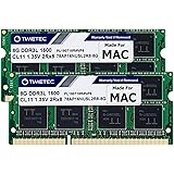 Timetec Hynix IC compatible with Apple 16GB Kit (2x8GB) DDR3L 1600MHz PC3-12800 SODIMM Memory Upgrade For MacBook Pro, iMac, 