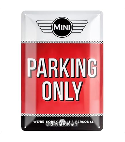 Targa Retrò Nostalgic-Art - The British Classic, 20x30cm, Metallo, Per Appassionati Mini Cooper - Foto 3