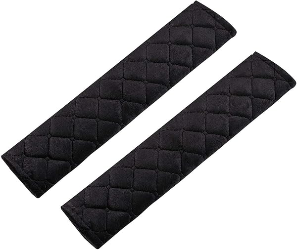 URAQT Car Seat Belt Pads, 2 Pack Harness Pads, Pram Strap Covers, Backpack Shoulder Pad, Multifunctional Seat Belt Pad Cover for Kids and Adults - 1