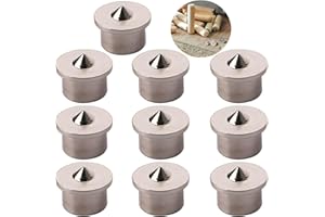 CESFONJER Outil de Centrage de Goujon d'Alignement de Bois Pointe le Centre de perçage de marqueur, 8 mm (10 Pcs)