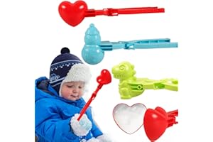 SUAFLNY Schneeball Maker Winter 3 Stück Schneeball Form Spielzeug, Sandball Schneeball Clip Kunststoff Kinder Outdoor Spielzeug für Winterkinder Zum Spielen Mit Schneespielzeug (3 Stück)